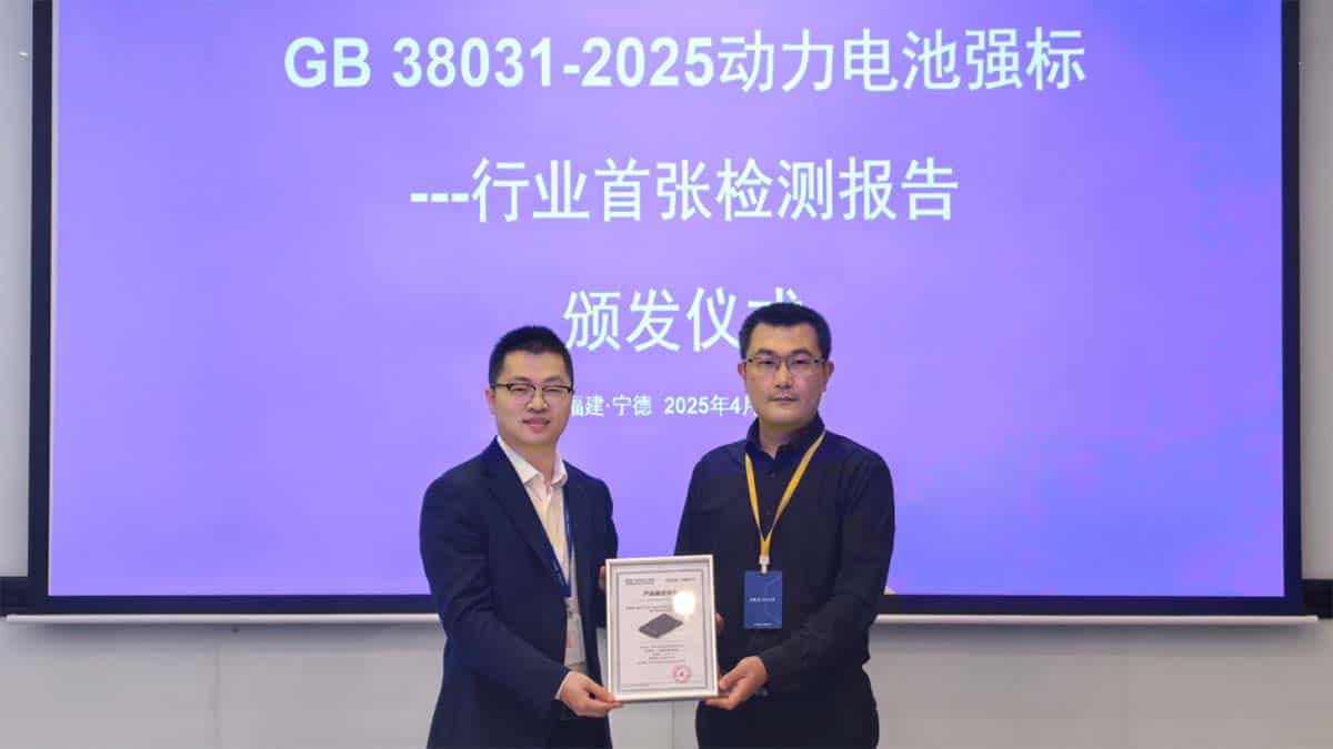 CATL es el primer fabricante en cumplir con la nueva normativa de batería china