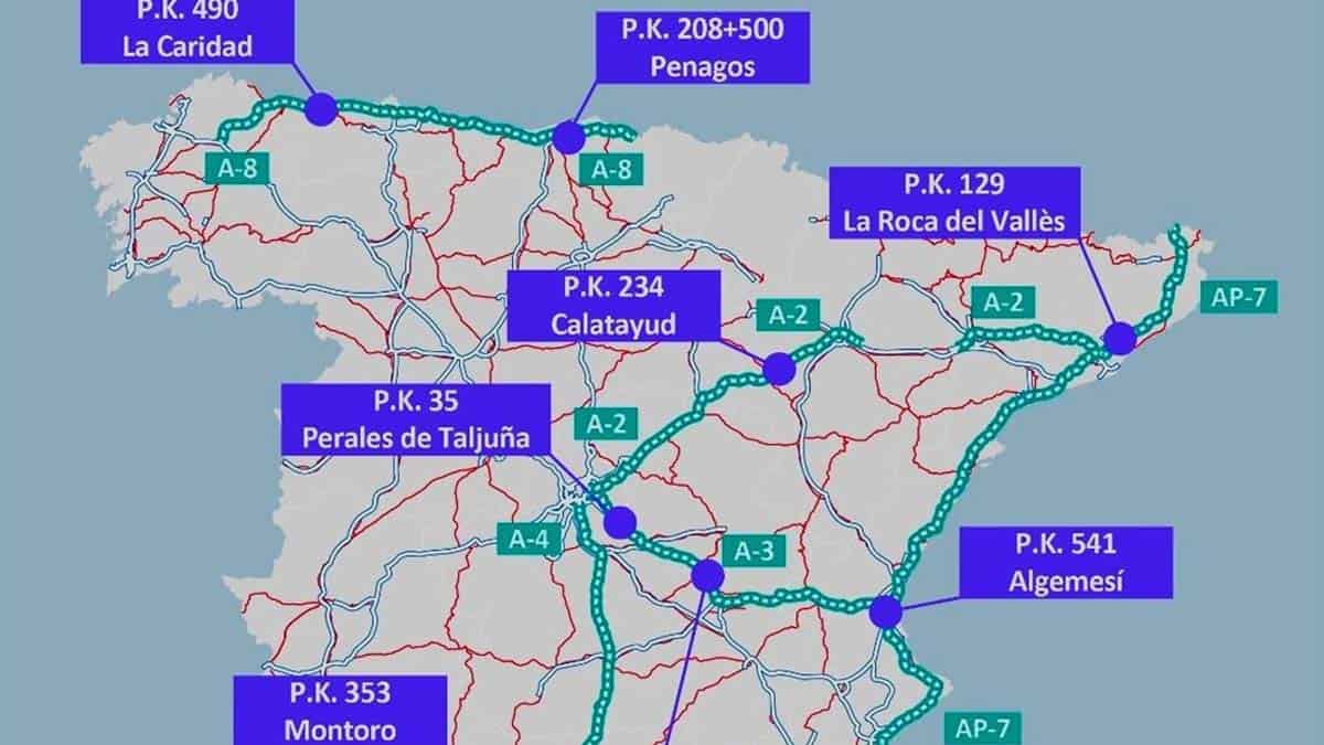 El Gobierno de España construirá sus propias estaciones de carga ultrarrápida en diferentes autovías