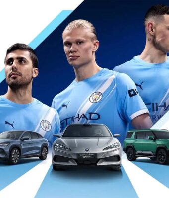 Los jugadores del Manchester City ya disfrutan de sus nuevos coches eléctricos chinos BYD es nuevo patrocinador de Manchester City y los jugadores ya tienen sus nuevos coches eléctricos