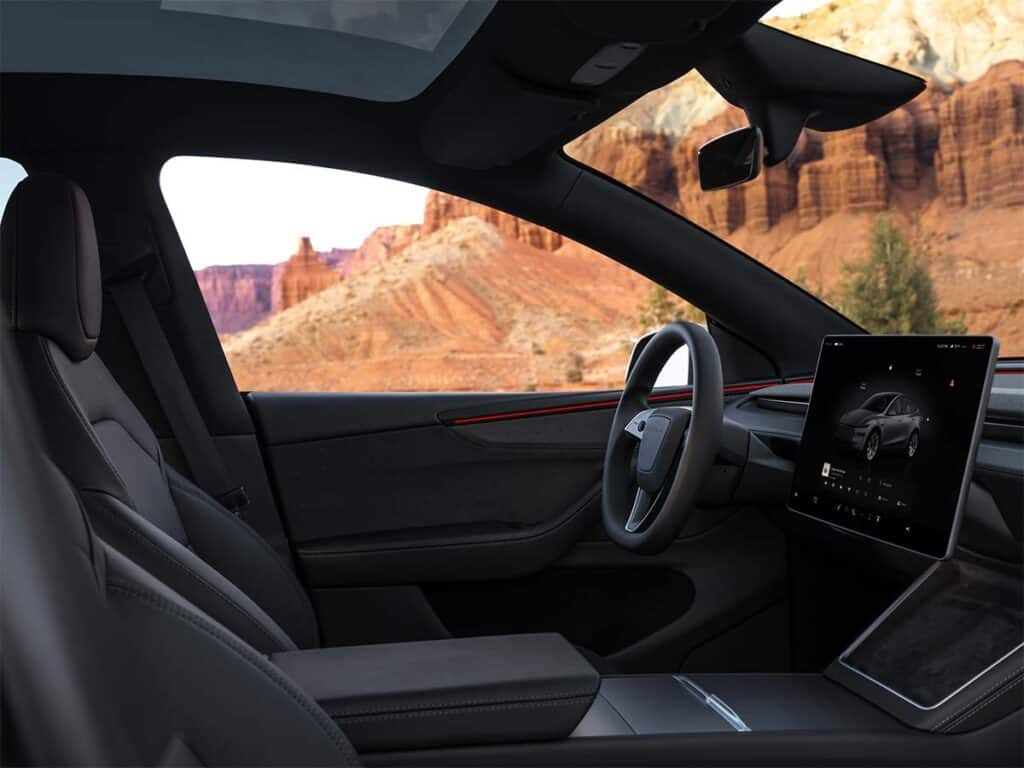 Interior del Tesla Model Y 2026