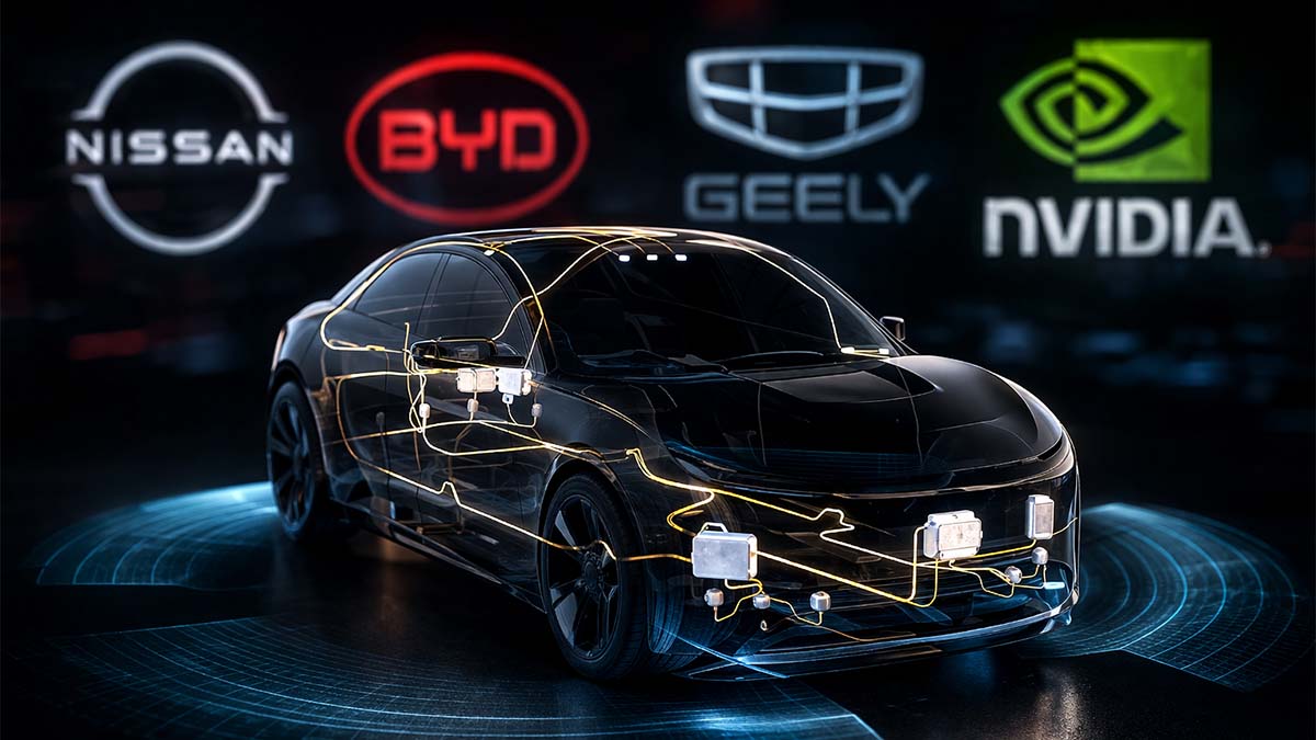 BYD, Geely, Nissan apuestan por Nvidia DRIVE Hyperion para la conducción autónoma