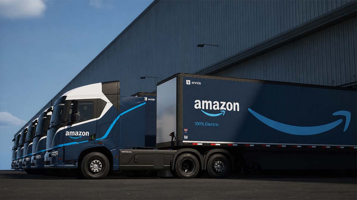 Amazon apuesta por los camiones eléctricos para su proceso más valioso: Su logística