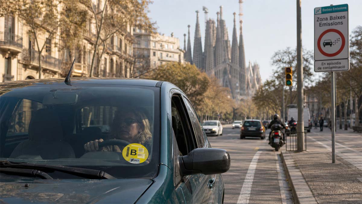 Barcelona prohibirá los coches con etiqueta B en 2028: miles de conductores tendrán que cambiar sus planes