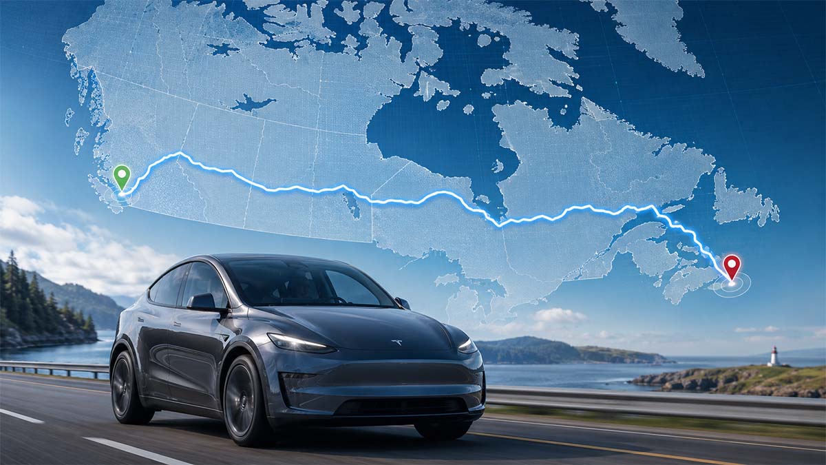 Cruzar de punta a punta Canadá usando solo el FSD de Tesla y sin intervención humana ya es posible